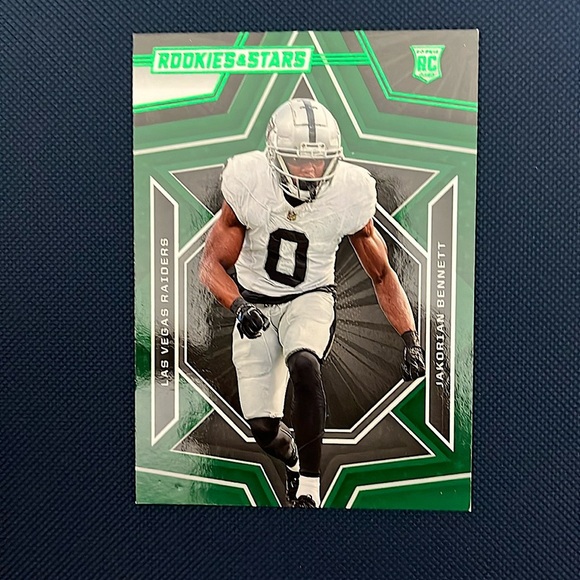 Jakorian Bennett 2023 Panini Rookies/Stars Green Raiders NFL Football Card - Picture 1 of 2